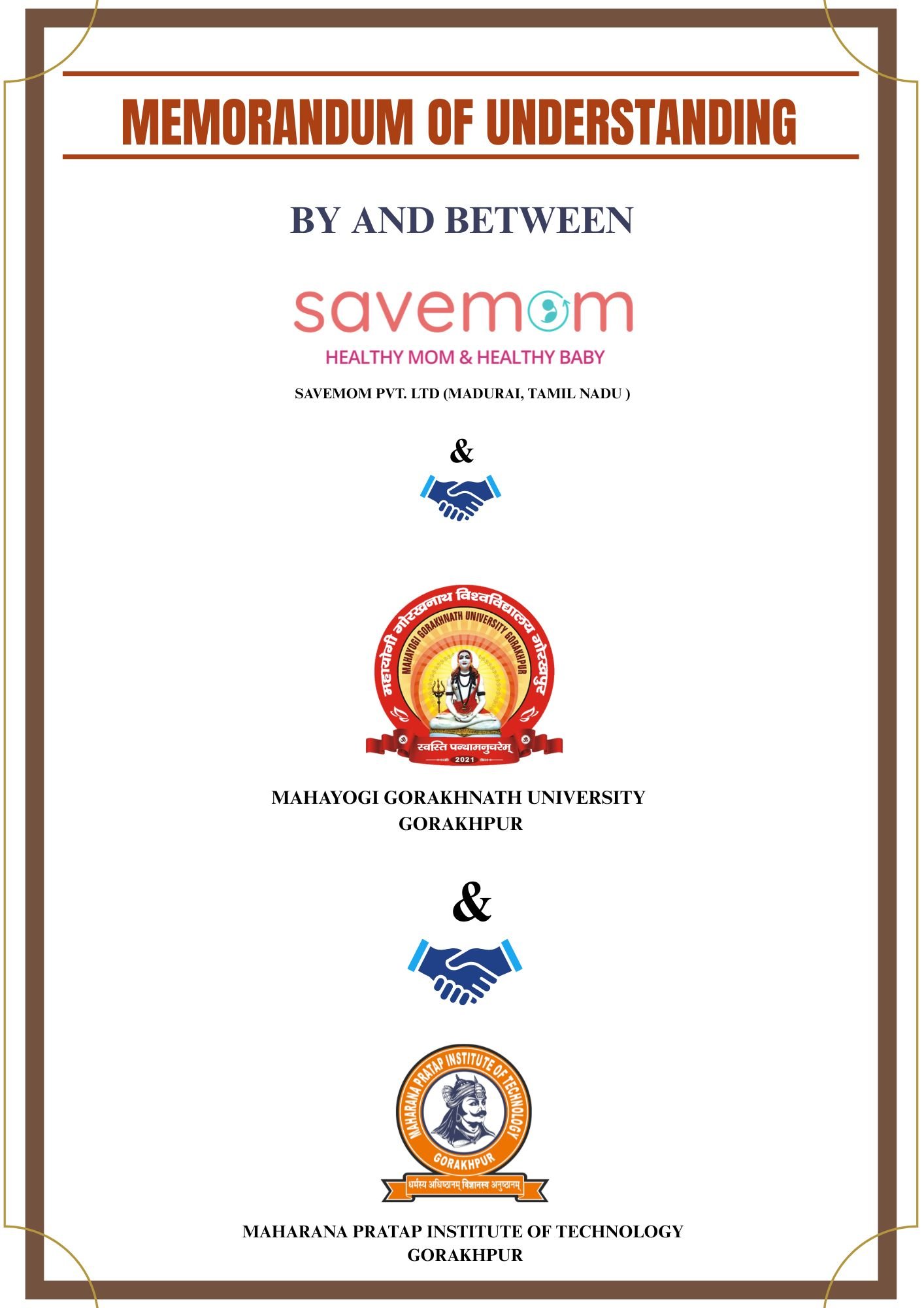 MoU signing – SaveMom